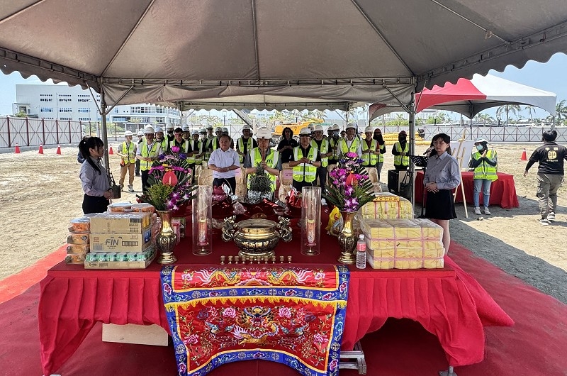 台灣美光CUB3植入樁地盤改良工程動工祈福儀式